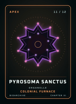 Card: PYROSOMA SANCTUS