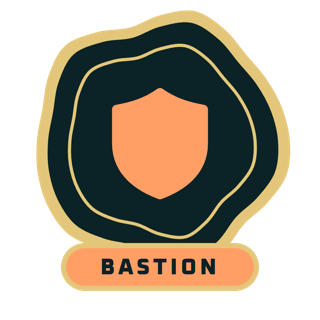 BASTION enamel pin