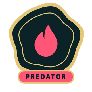 PREDATOR enamel pin