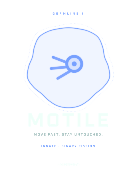 MOTILE · BINARY FISSION T-shirt design